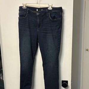 Kut from the Kloth Women's Deep Indigo Diana Skinny Jeans